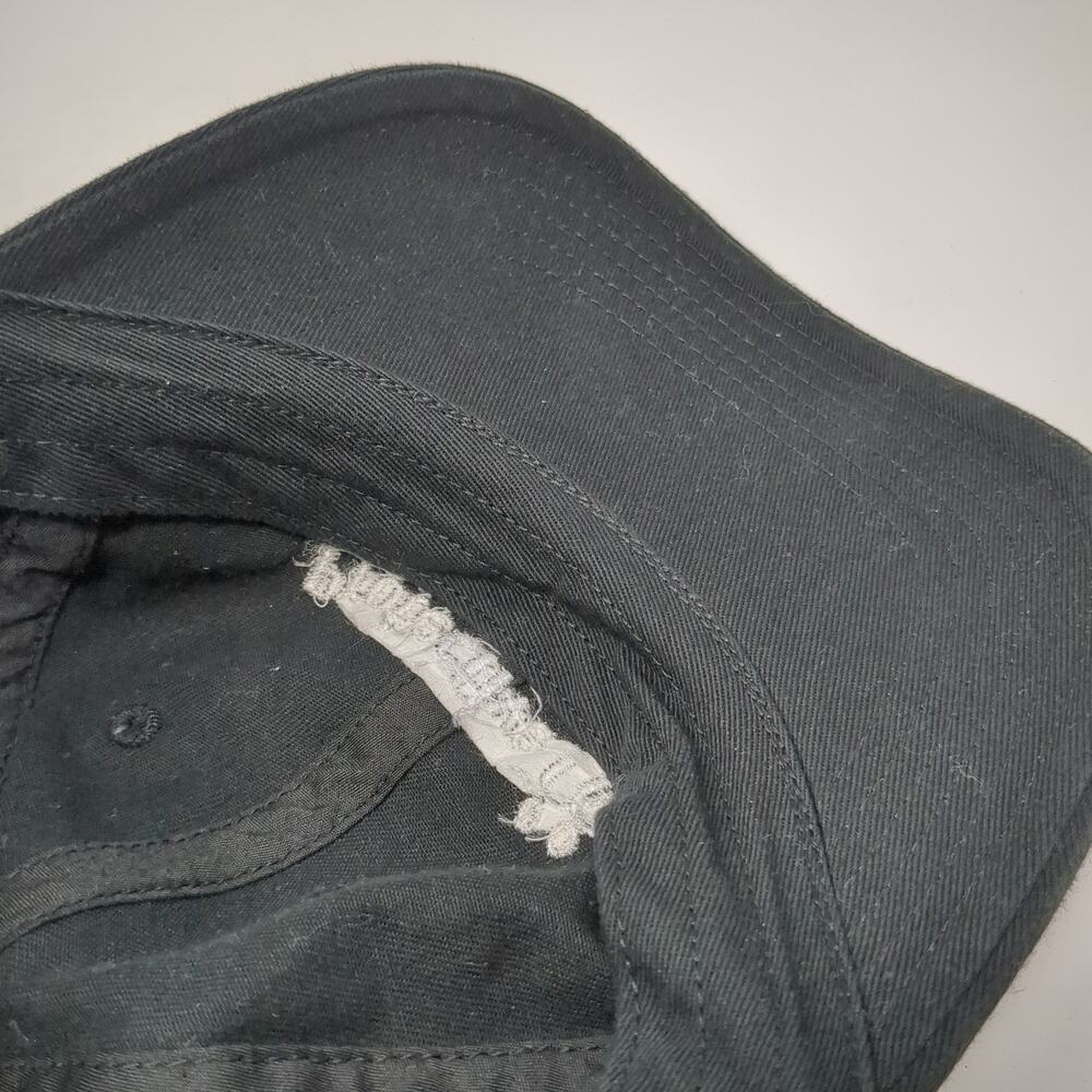 Protective Slideback Hat Solid Black One Size Emb… - image 8